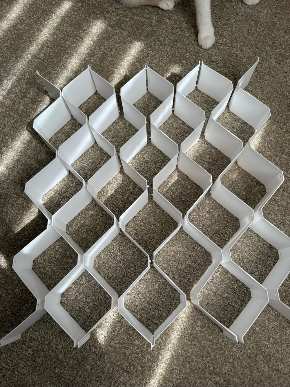 White Modular Grid Organizer - for small accessories